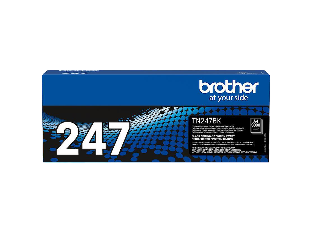 Brother TN 247BK Sort 3000 sider Toner