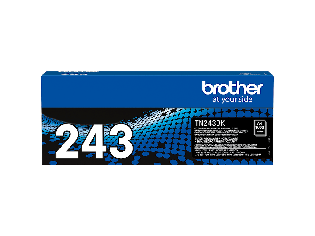 Brother TN 243BK Sort 1000 sider Toner