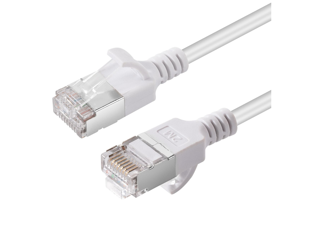 Kabel, UTP - 0.5 M - CAT6A - MicroConnect - U/FTP Slim - Hvid