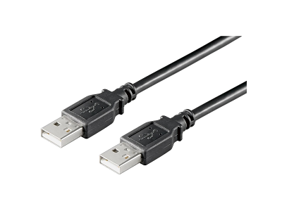 USB2.0 A-A 5m M-M, Black, Hi-Speed cable
